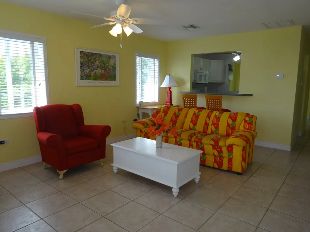 Sofa and armchair in the Sunset Paradise 3 living room